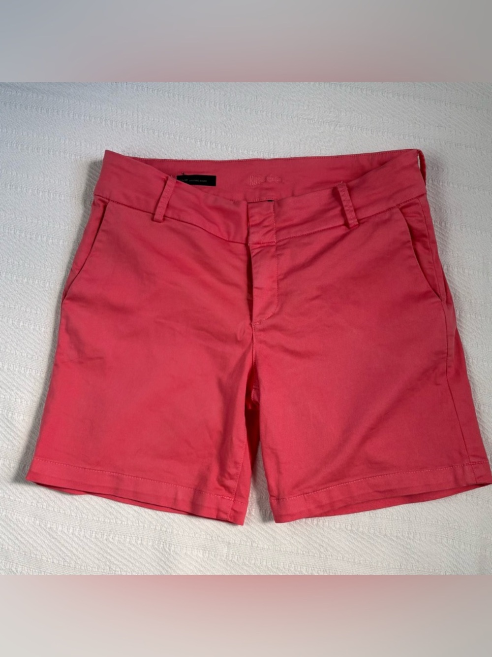 Kut From The Kloth Women's Pink Shorts Cotton Size 8 Summer Preppy Chino Barbie